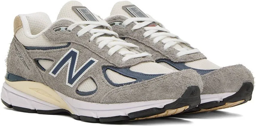 New Balance Gray Made In USA 990v4 Sneakers