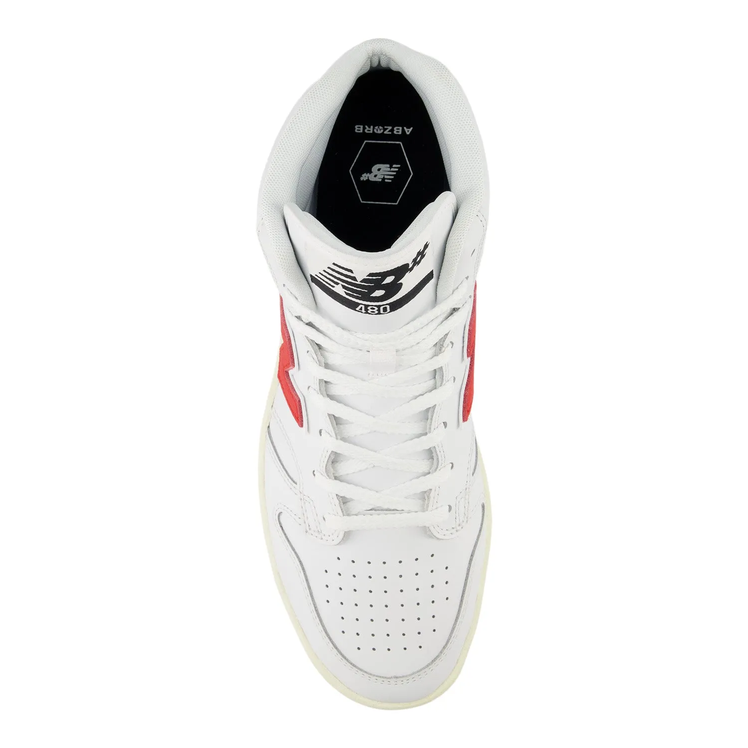 New Balance Numeric 480 High (White Leather/Red)