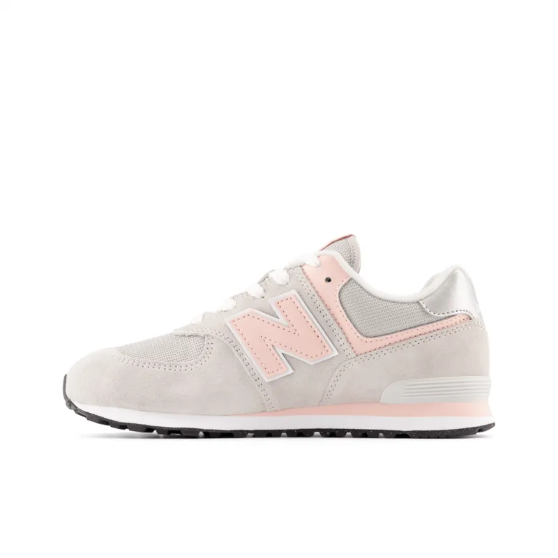 New Balance Youth Girls 574 Running Shoe - GC574EVK (Wide)