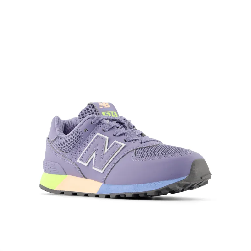 New Balance Youth Girls 574 Running Shoe - PC574MSD