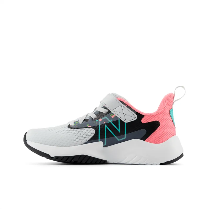 New Balance Youth Girls Rave Run V2 Bungee Lace with Top Strap - YTRAVKP2