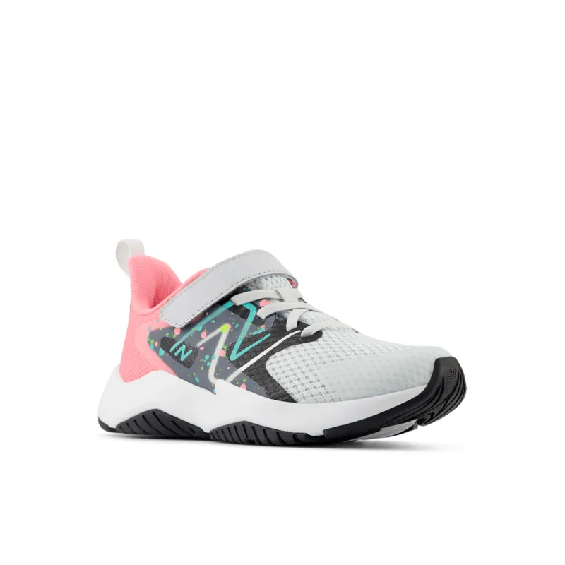 New Balance Youth Girls Rave Run V2 Bungee Lace with Top Strap - YTRAVKP2