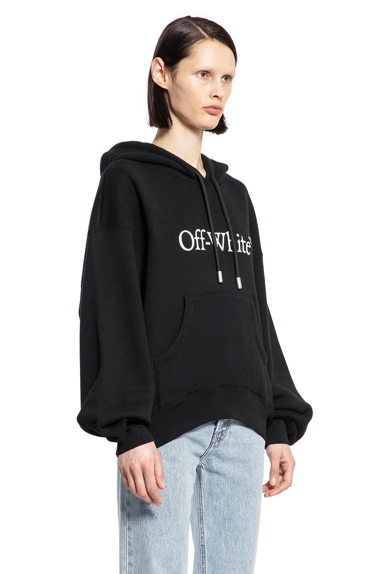 off-white big bookish logo hoodie