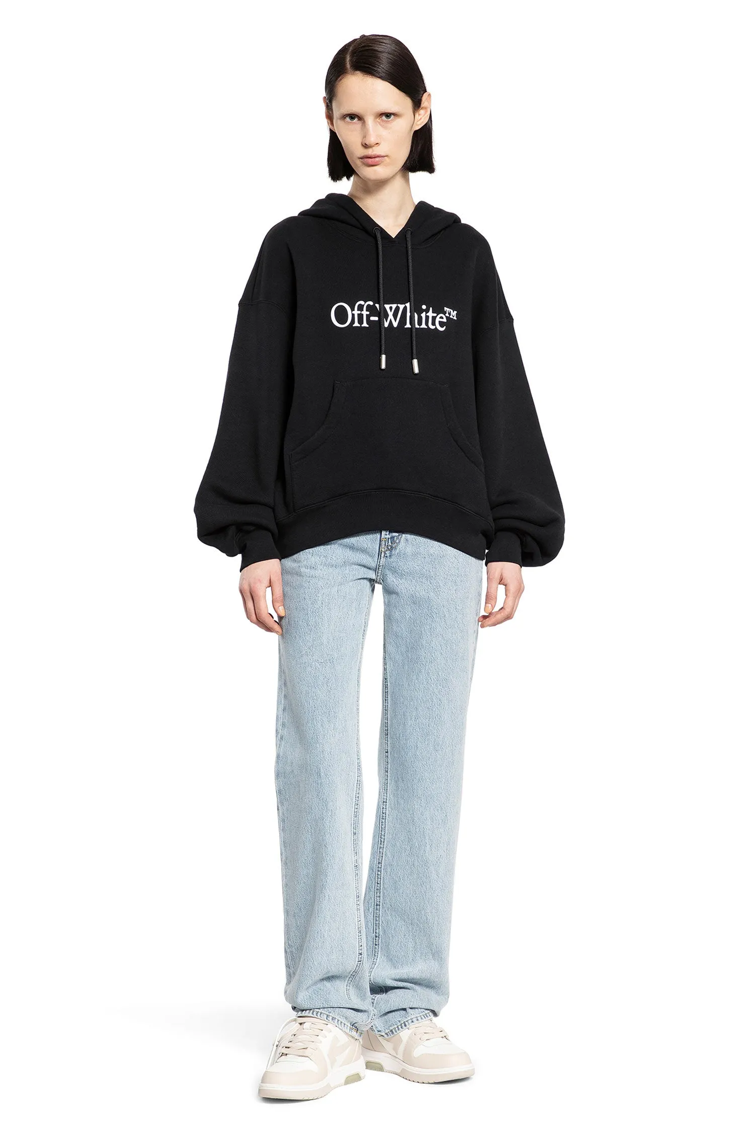 off-white big bookish logo hoodie