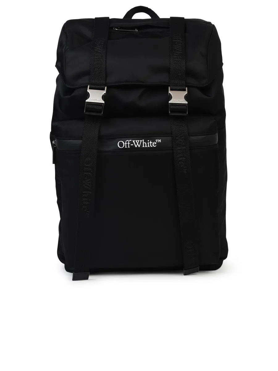 Off White    Off White Black Fabric Backpack