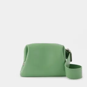 Osoi  Pecan Brot Bag in Green Leather