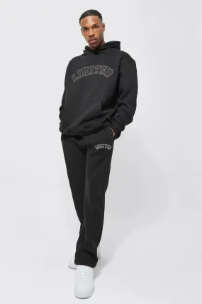 Oversized Limited Stitch Hooded Tracksuit | boohooMAN UK