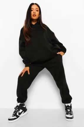 Petite Basic Hoody And Jogger Tracksuit