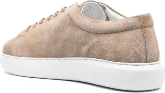 Peuterey low-top suede sneakers Neutrals