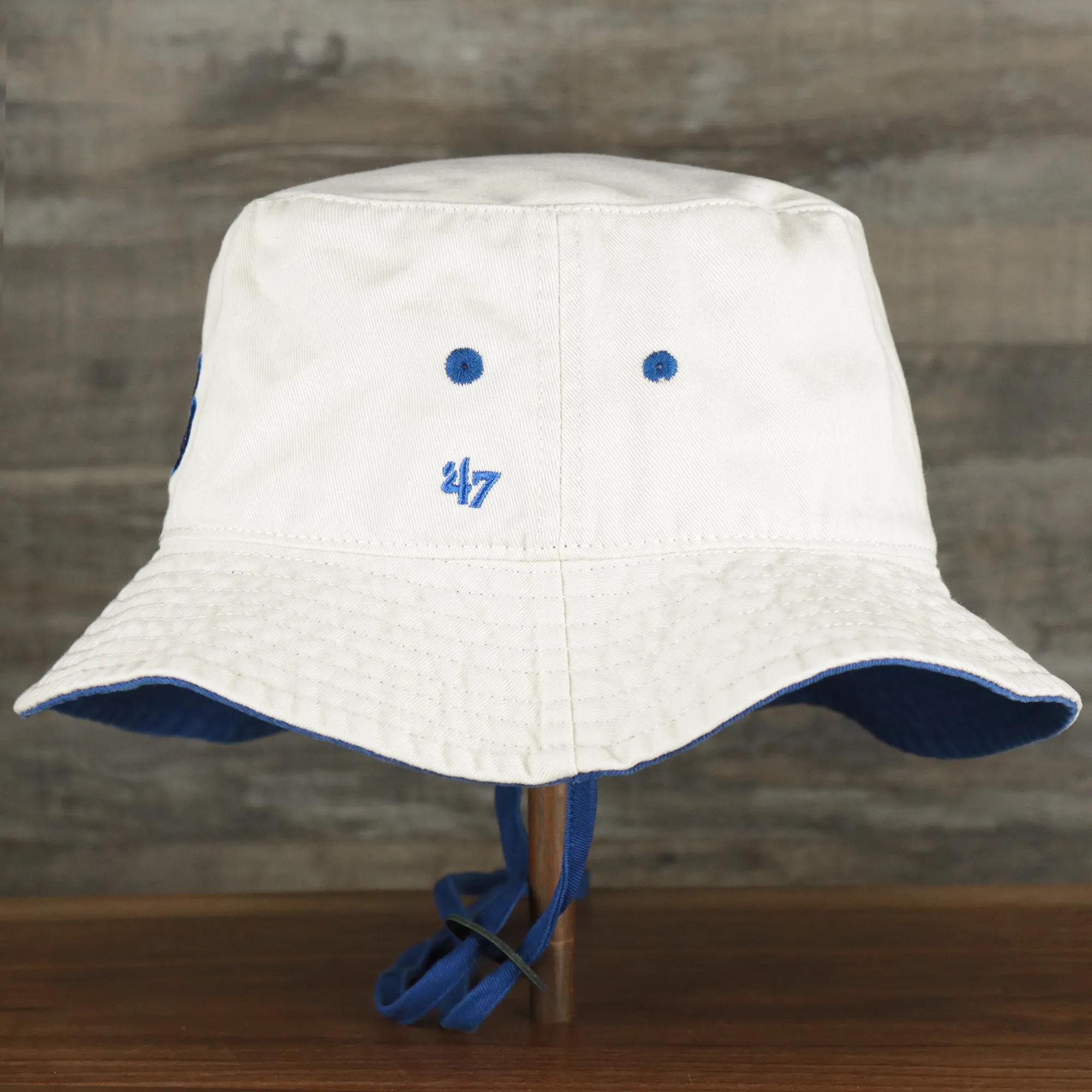 Philadelphia 76ers Logo Royal Blue Undervisor Bucket Hat | Natural Bucket Hat