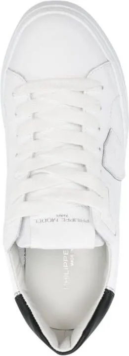 Philippe Model Paris Temple leather low-top sneakers White