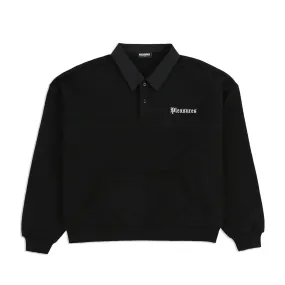 Pleasures Men Tweak Polo Sweatshirt Black