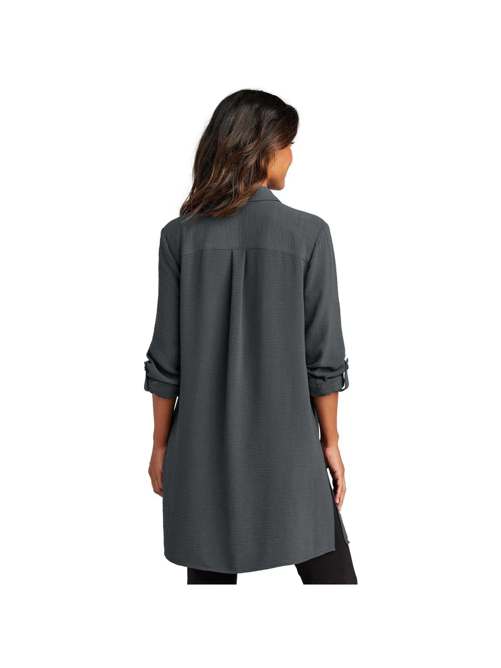 Port Authority Ladies Textured Crepe Long Tunic