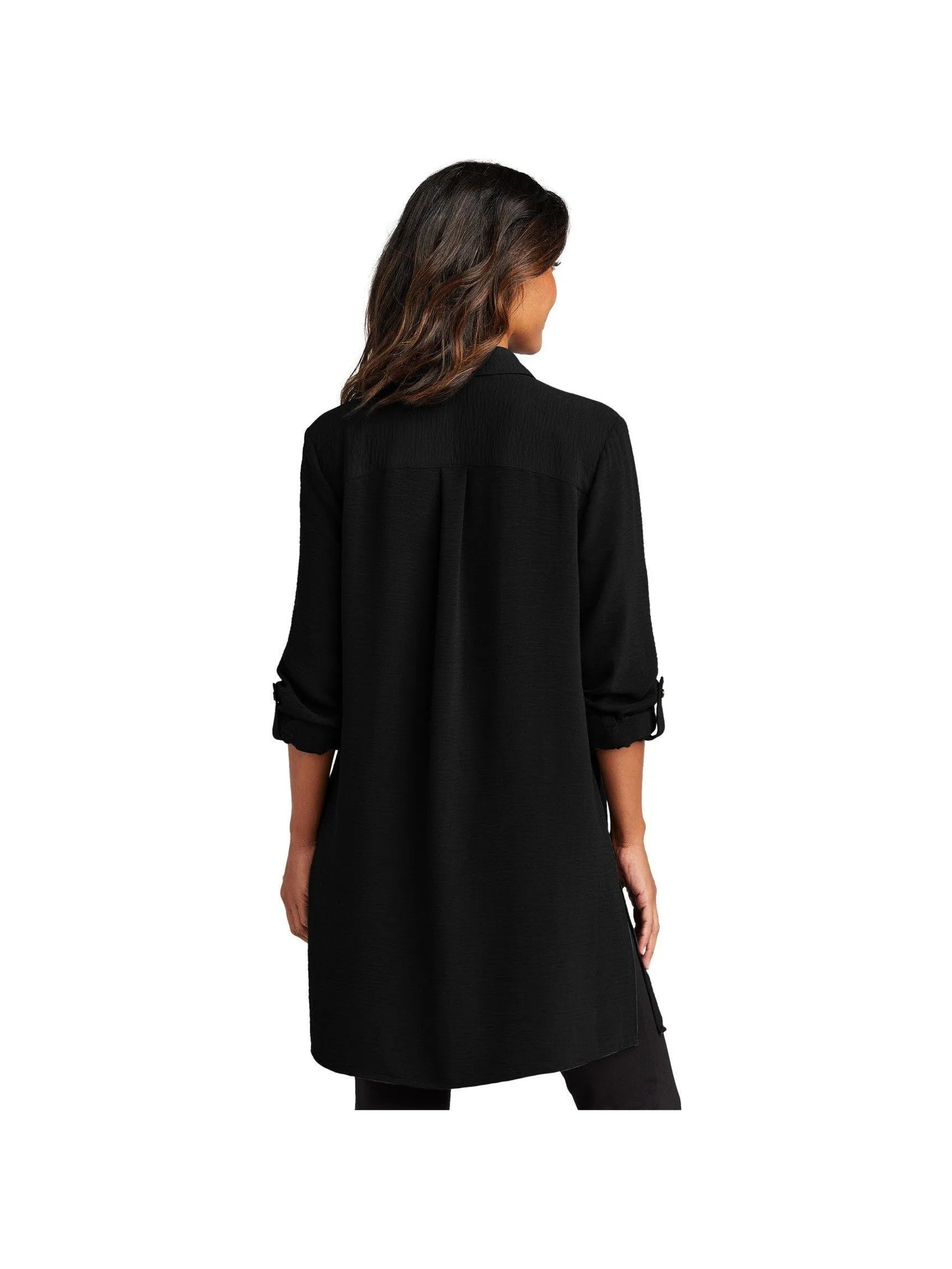 Port Authority Ladies Textured Crepe Long Tunic