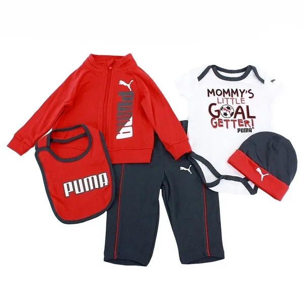 Puma Infant Boy's 5-Piece Goal Getter Romper & Track Set