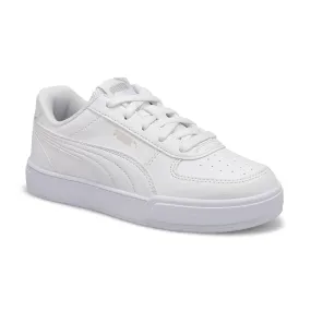 PUMA KIDS CAVEN PS - WHITE/GREY/VIOLET