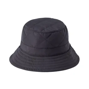 Quilted Bucket Hat - Black - Medium