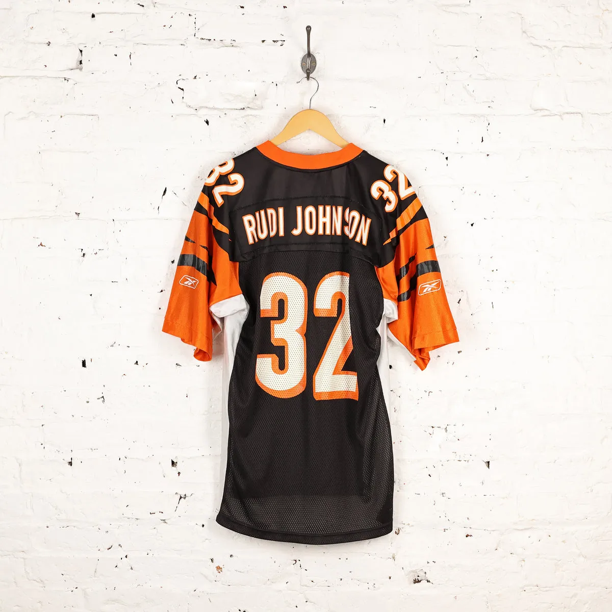 Reebok Cincinnati Bengals Rudi Johnson NFL Jersey - Black - M