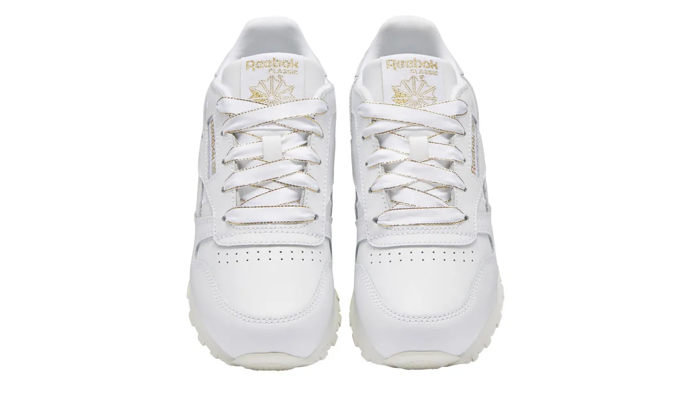 Reebok Classic Leather Kids White Chalk Gold