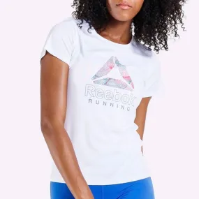 Reebok - Women's Running Essentials Delta Graphic Tee - White