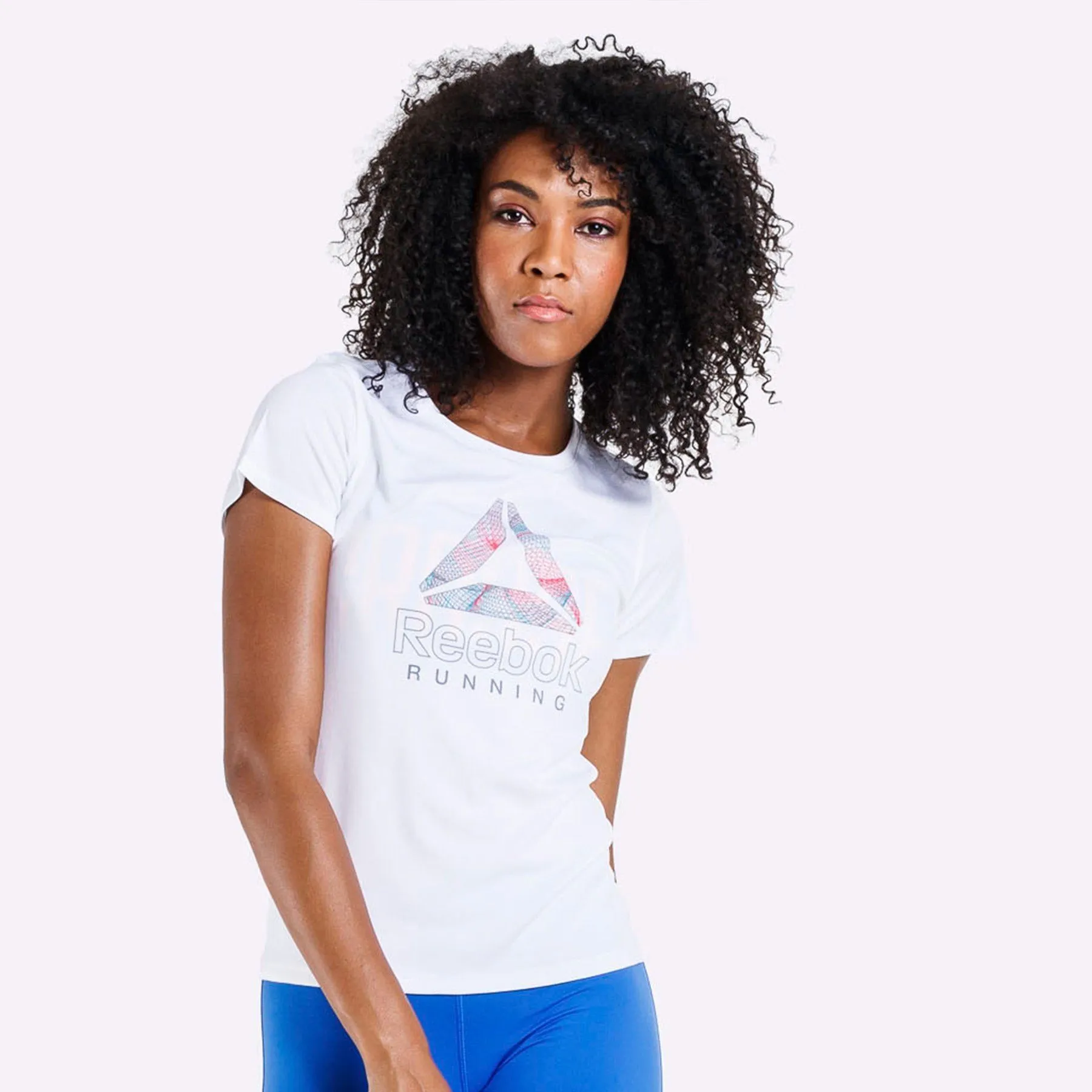 Reebok - Women's Running Essentials Delta Graphic Tee - White