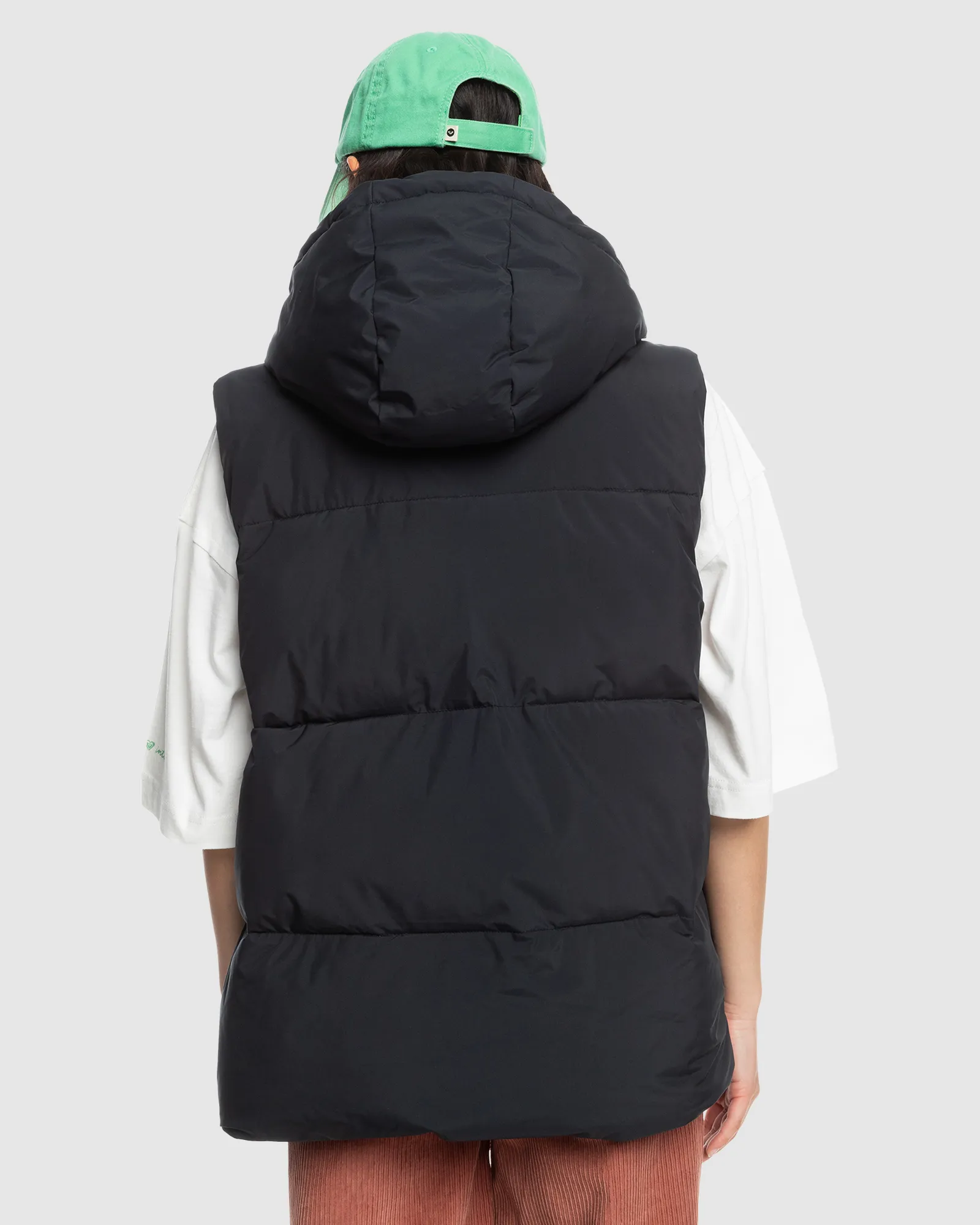 Roxy Bright Side - Hooded Vest For Women - Anthracite | SurfStitch