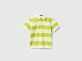 Rugby polo with pocket - Lime | Benetton