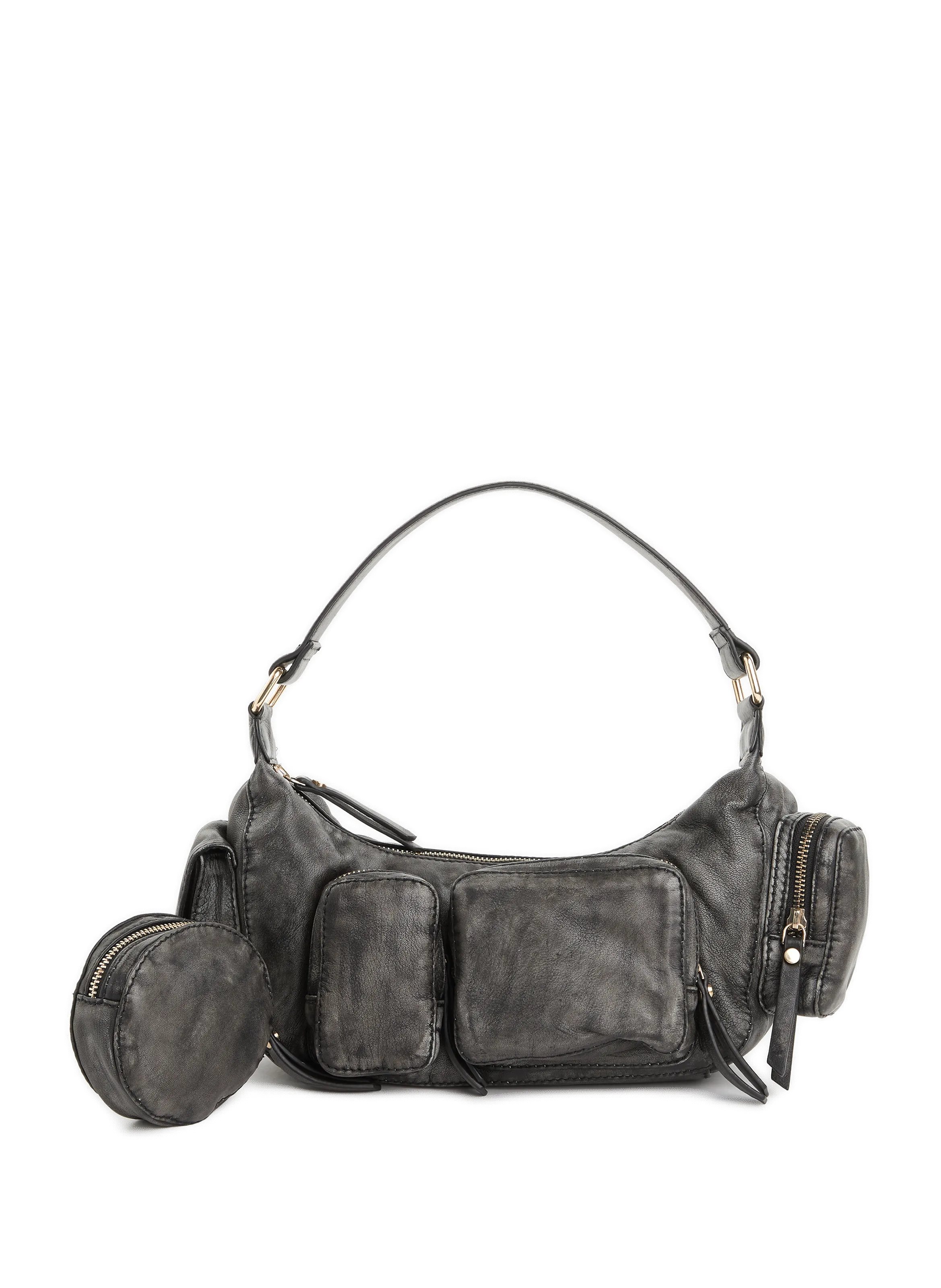 Saison 1865  Dakota leather bag - Grey