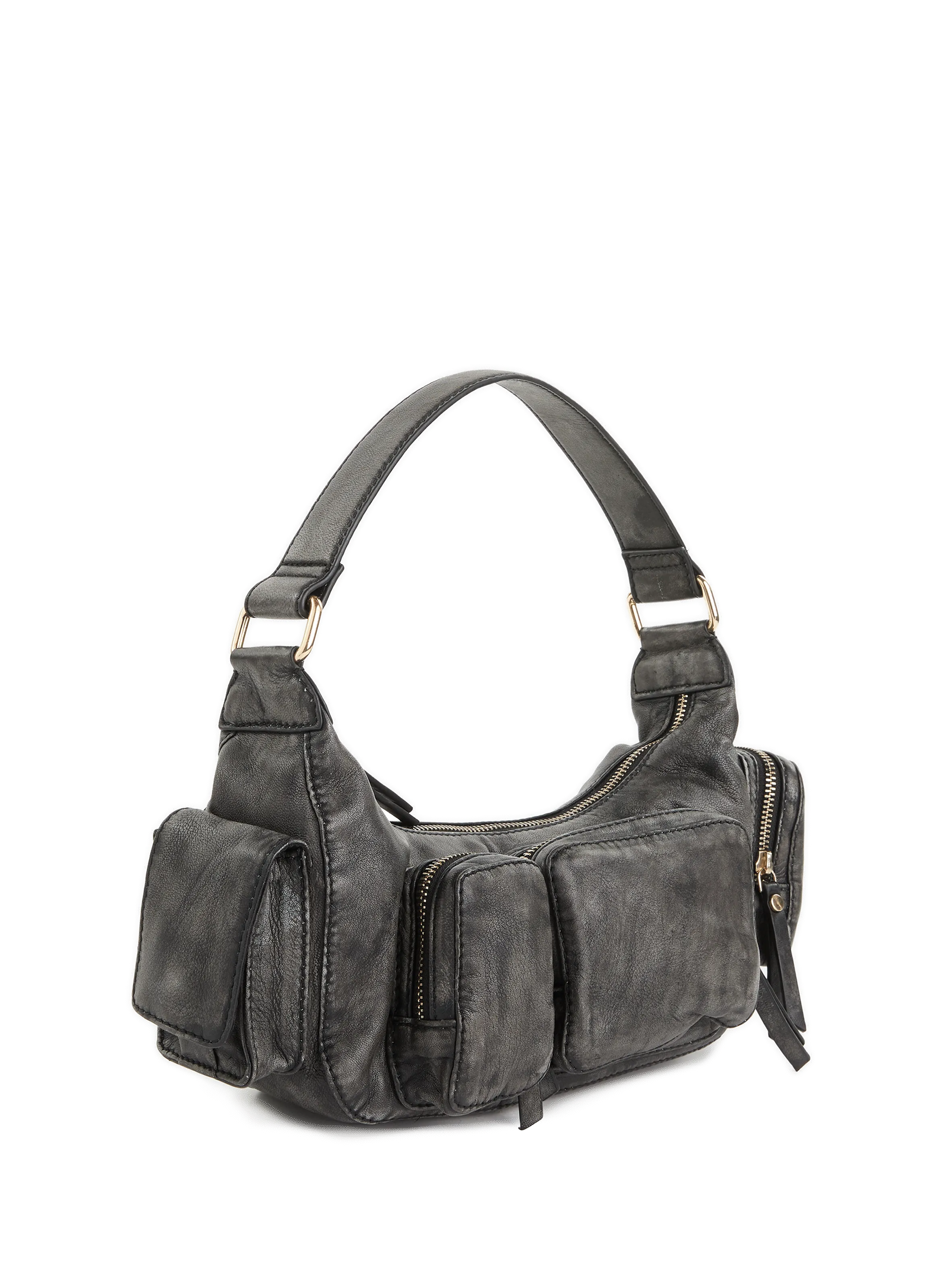 Saison 1865  Dakota leather bag - Grey