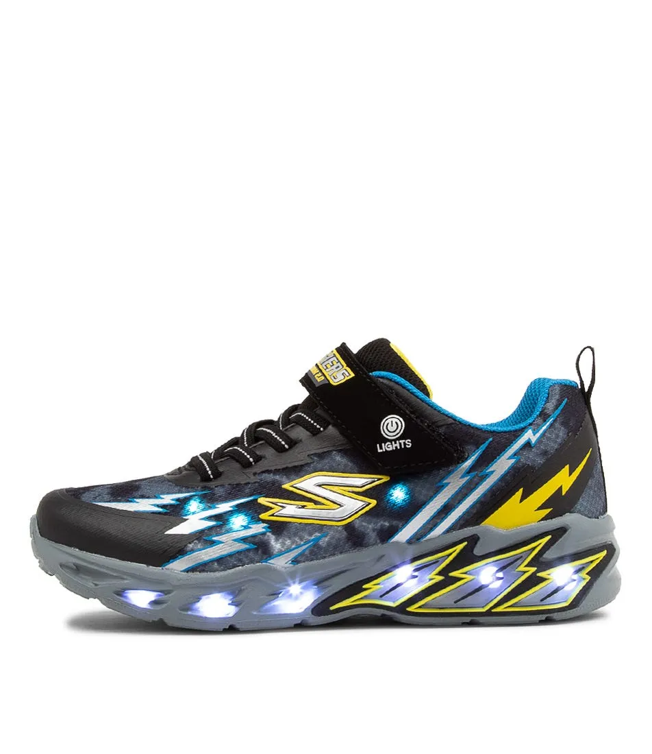 SKECHERS Light Storm 2.0 Jnr Black Blue Sneakers