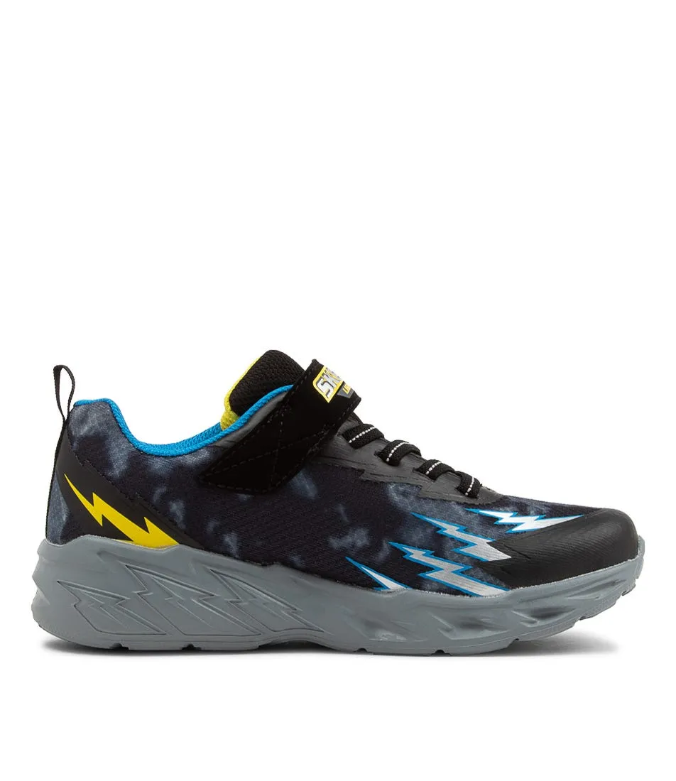 SKECHERS Light Storm 2.0 Jnr Black Blue Sneakers