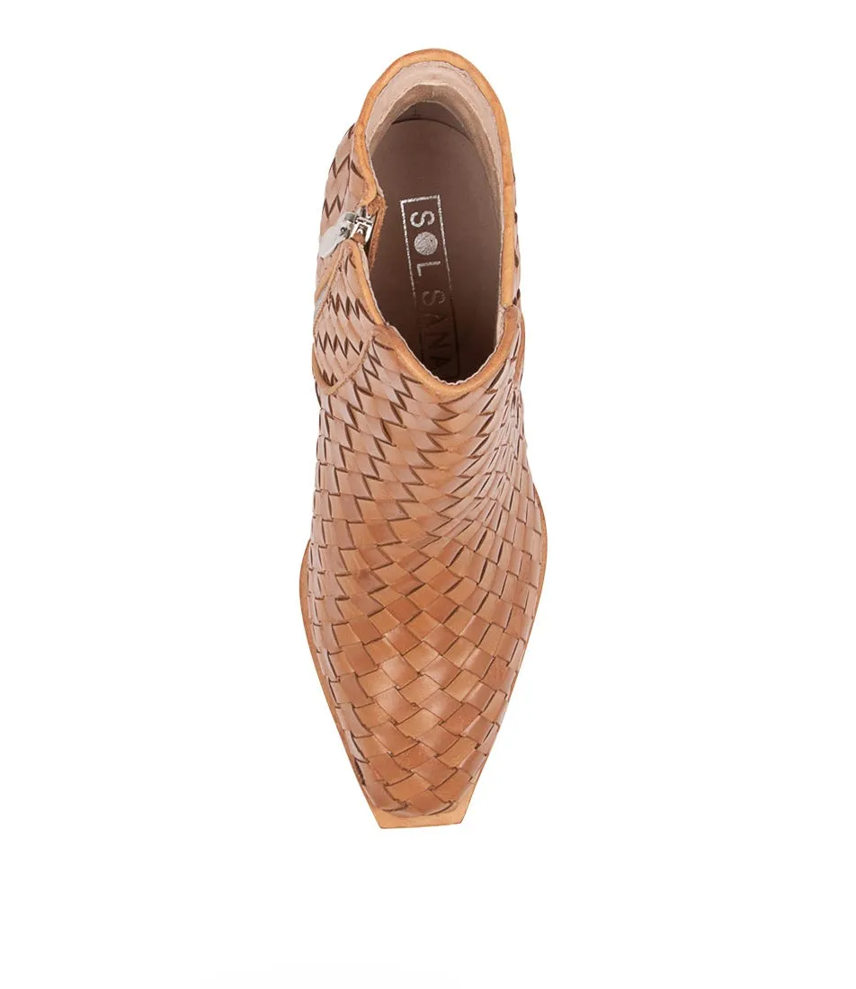 SOL SANA Felix Woven Boot Caramel