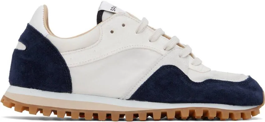 Spalwart White & Navy Marathon Trail Sneakers