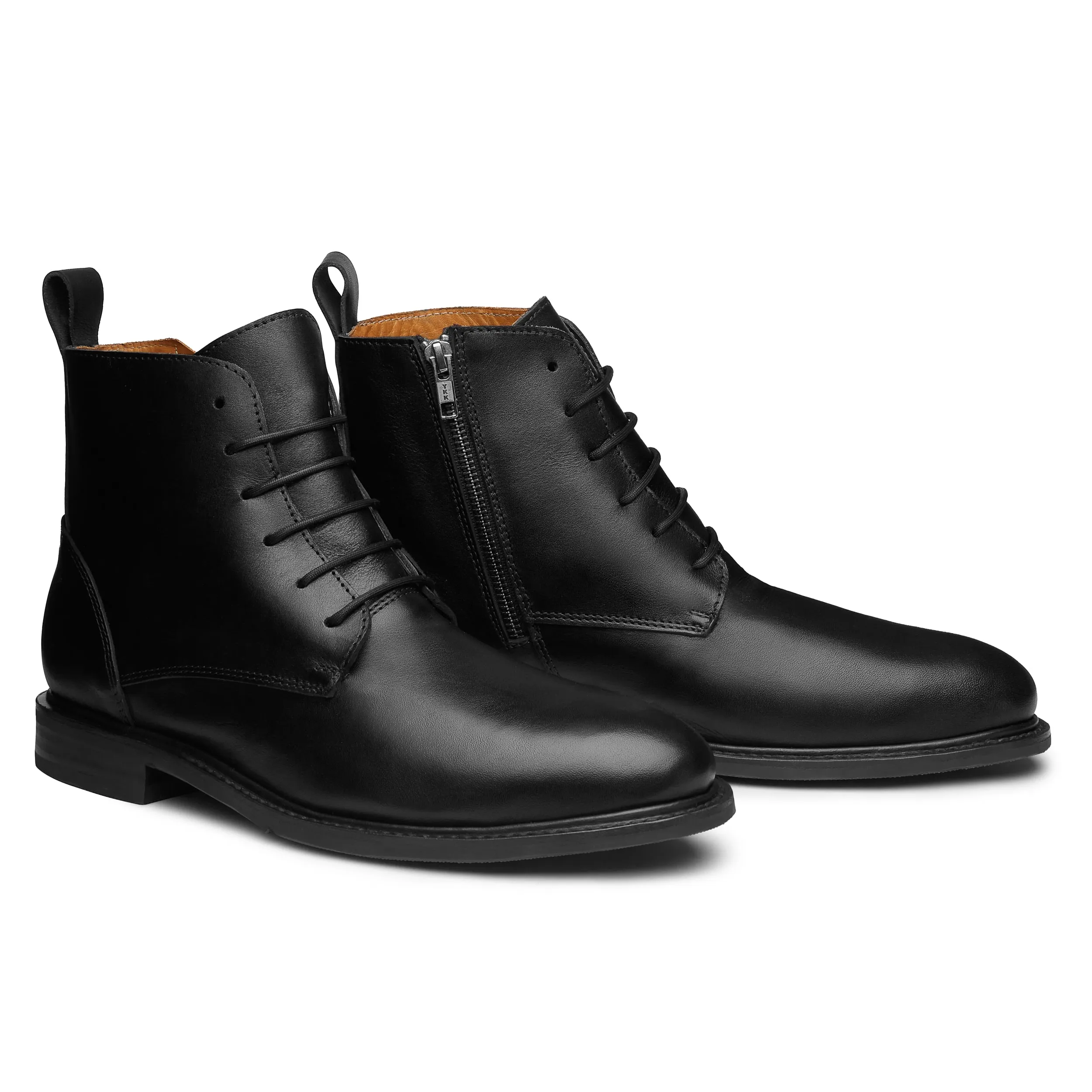 STEEL TOE LACE UP BOOT MICH BLACK