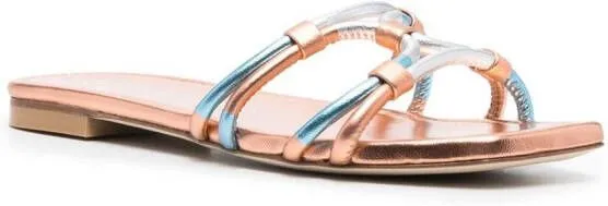 Stuart Weitzman open-toe slip-on sandals Orange