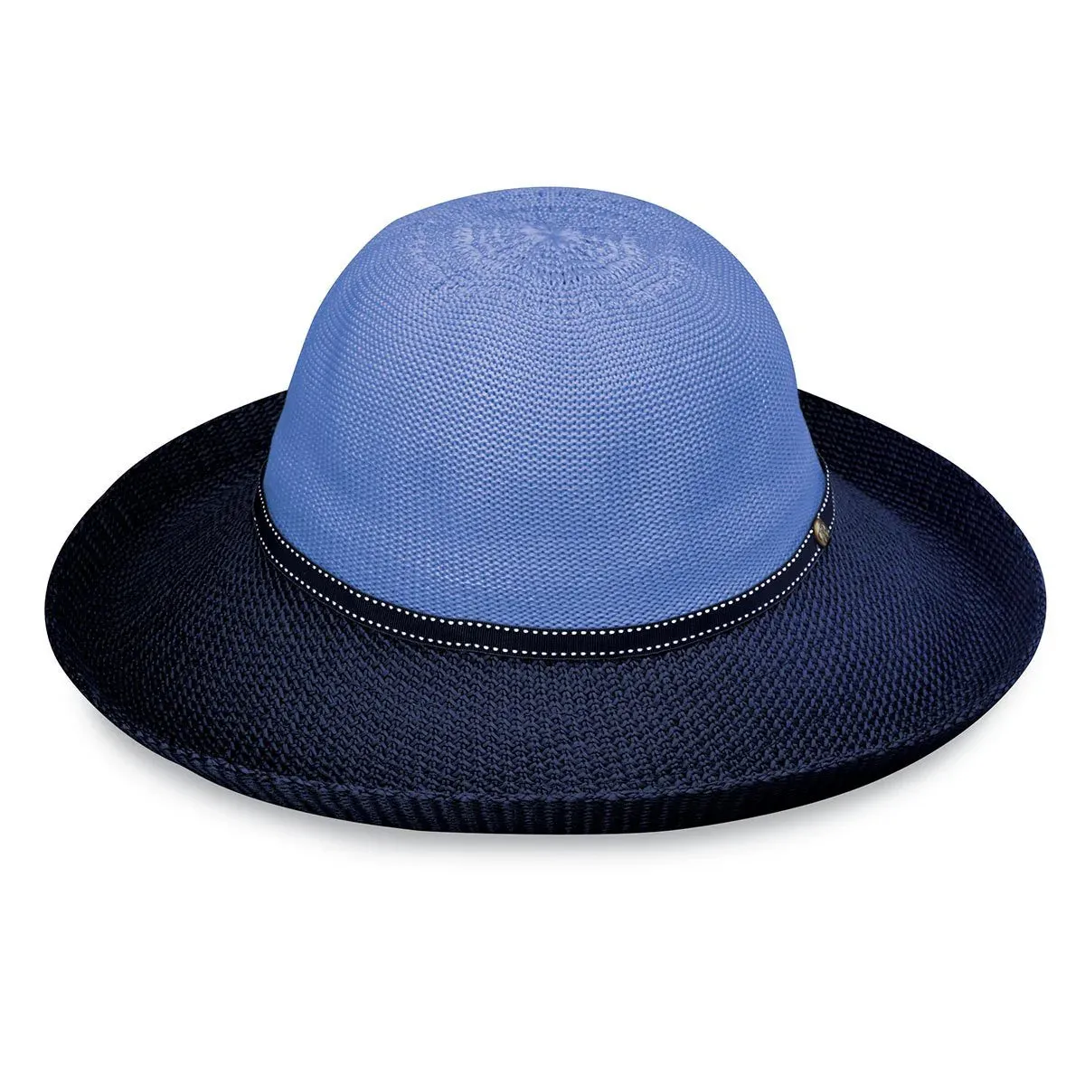 Sun Hat - Two-Tone Hydrangea-Navy Blue