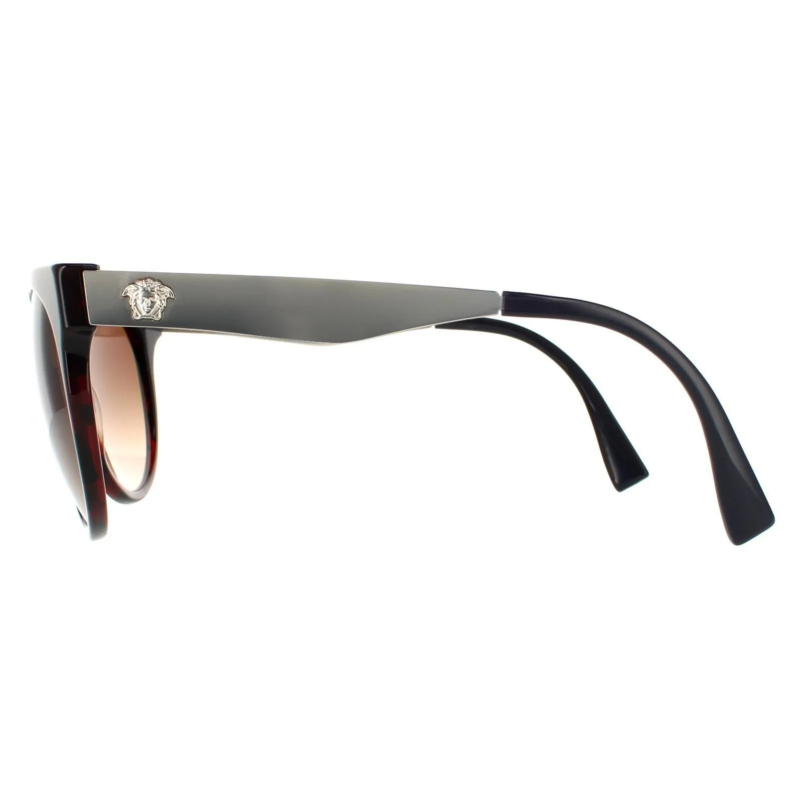 Sunglasses | Round Red Havana Blue Brown Gradient Sunglasses | Versace