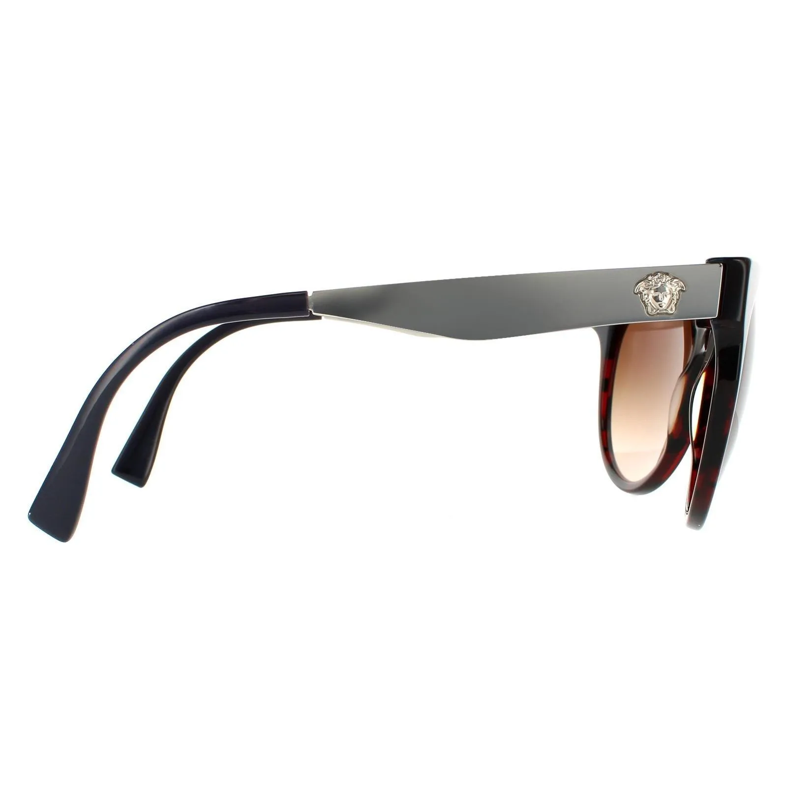 Sunglasses | Round Red Havana Blue Brown Gradient Sunglasses | Versace