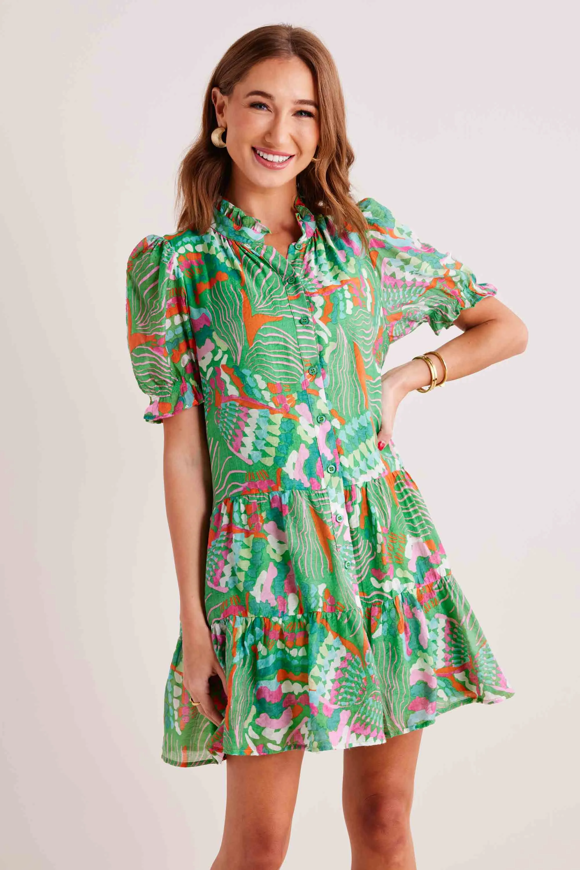 Susie Dress- Green