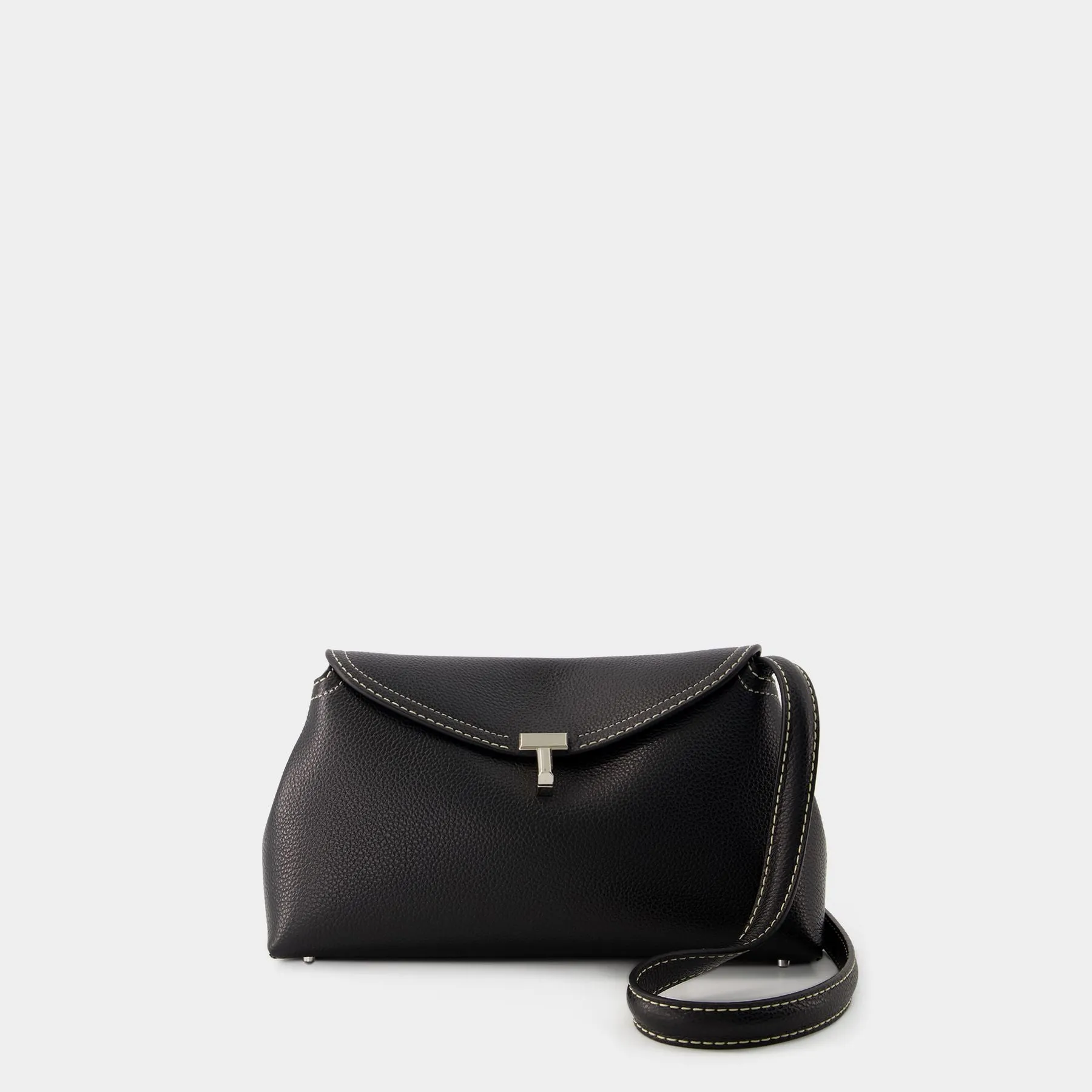 T-Lock Bag - Toteme - Leather - Black