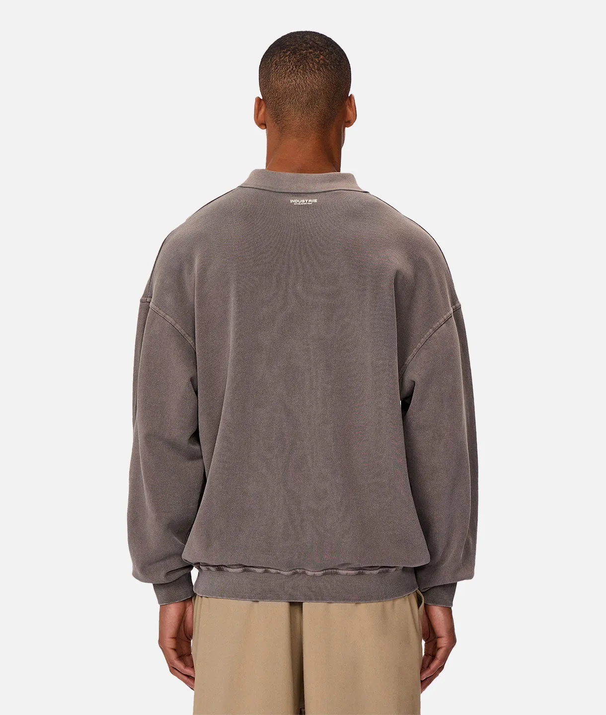 The Burbank Long Sleeve Polo - Fig