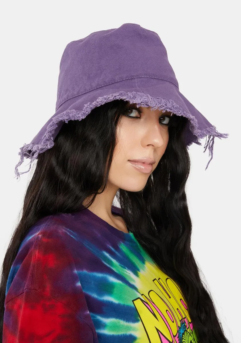 Totally Dude Frayed Bucket Hat-