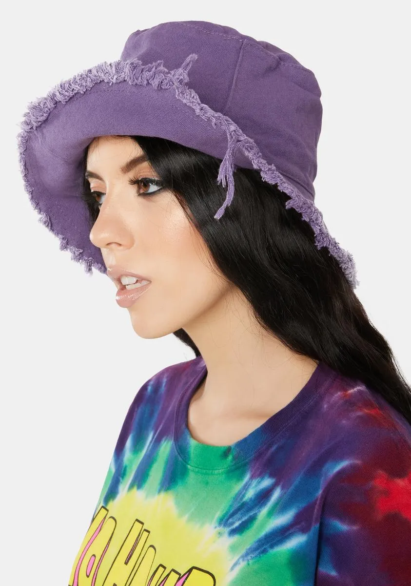 Totally Dude Frayed Bucket Hat-