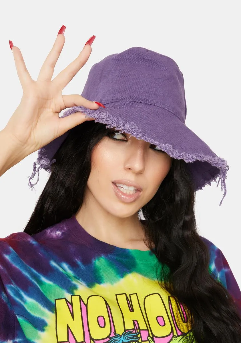 Totally Dude Frayed Bucket Hat-