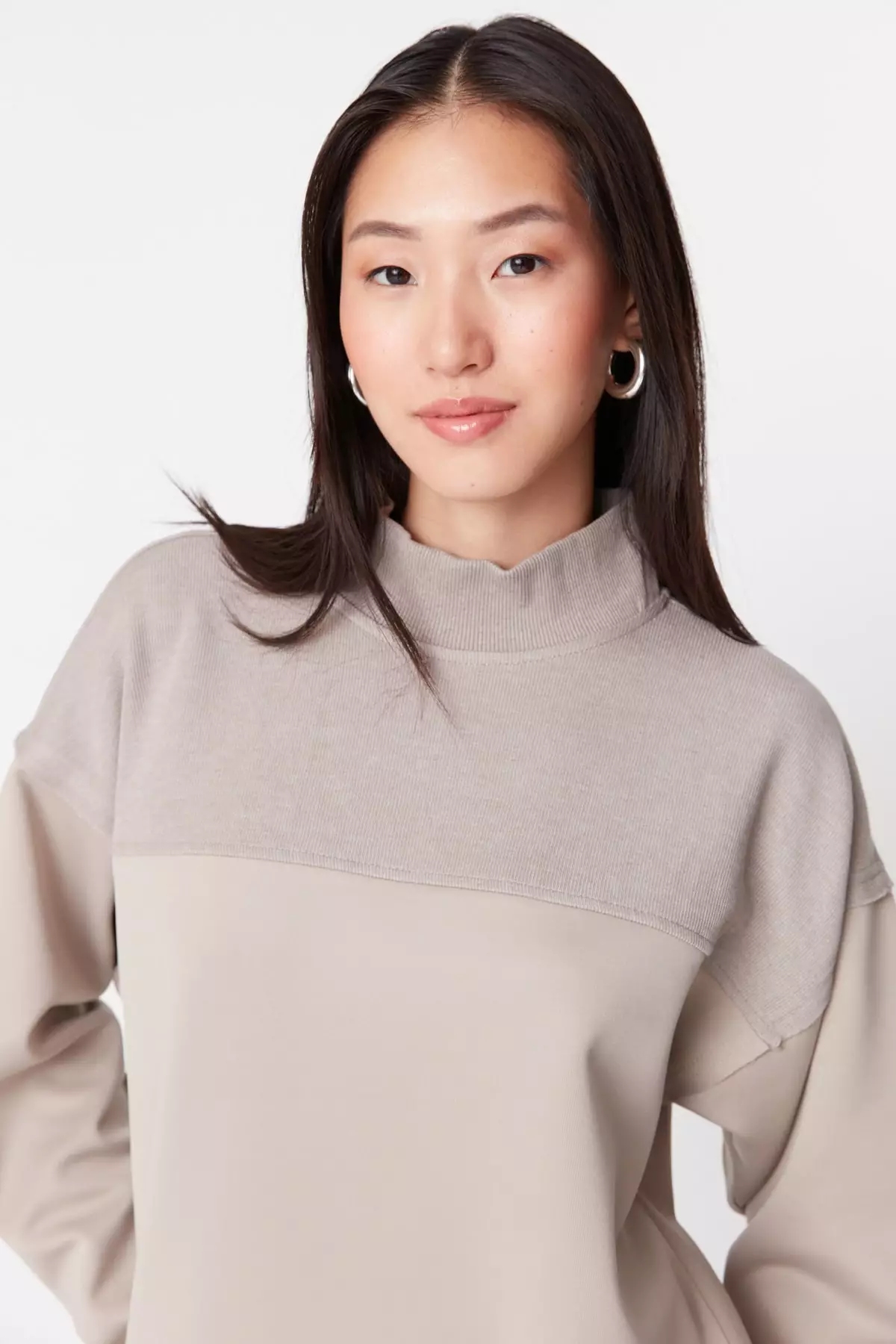 Trendyol MODEST Color Block Knitted Tunic