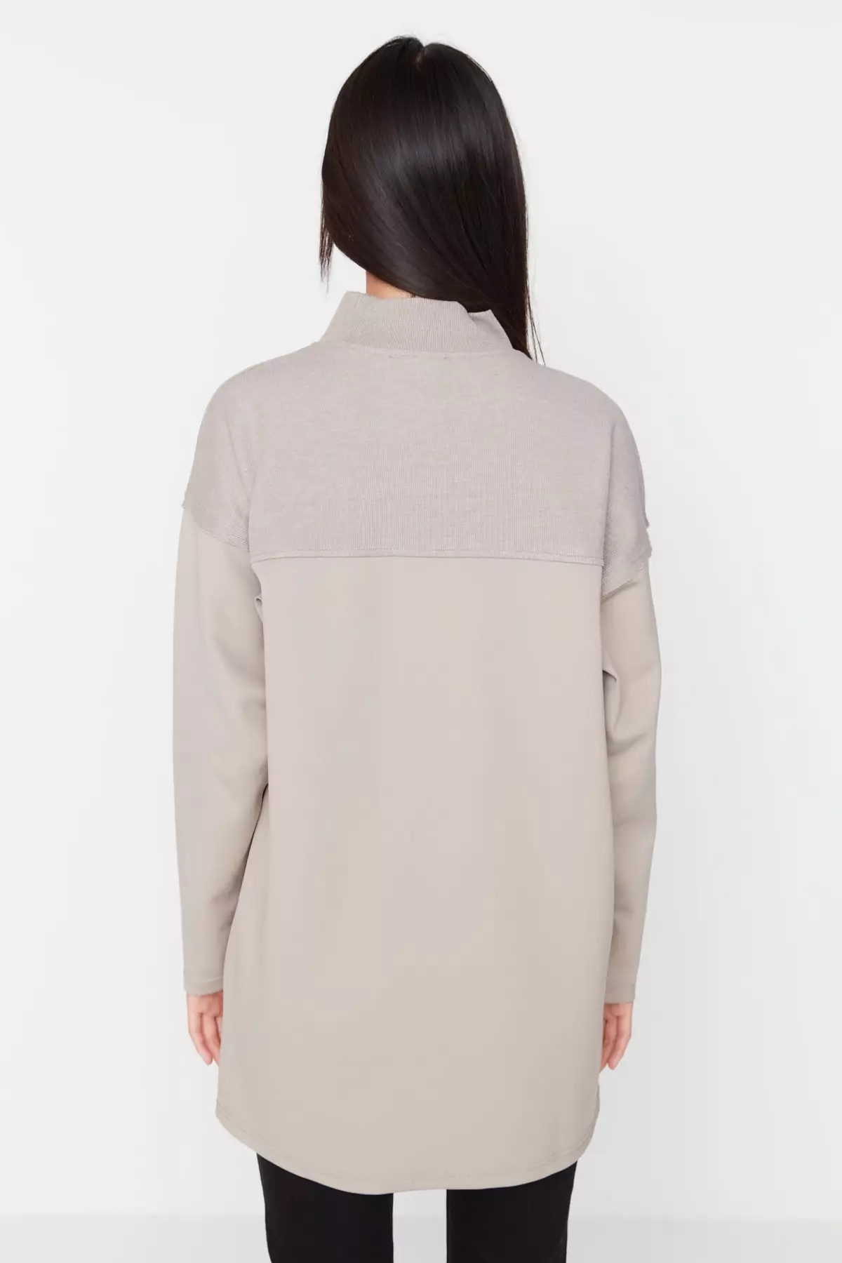 Trendyol MODEST Color Block Knitted Tunic