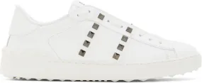 Valentino Garavani White Rockstud Untitled Sneakers