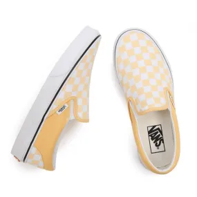 Vans Checkerboard Classic Slip on in Yellow