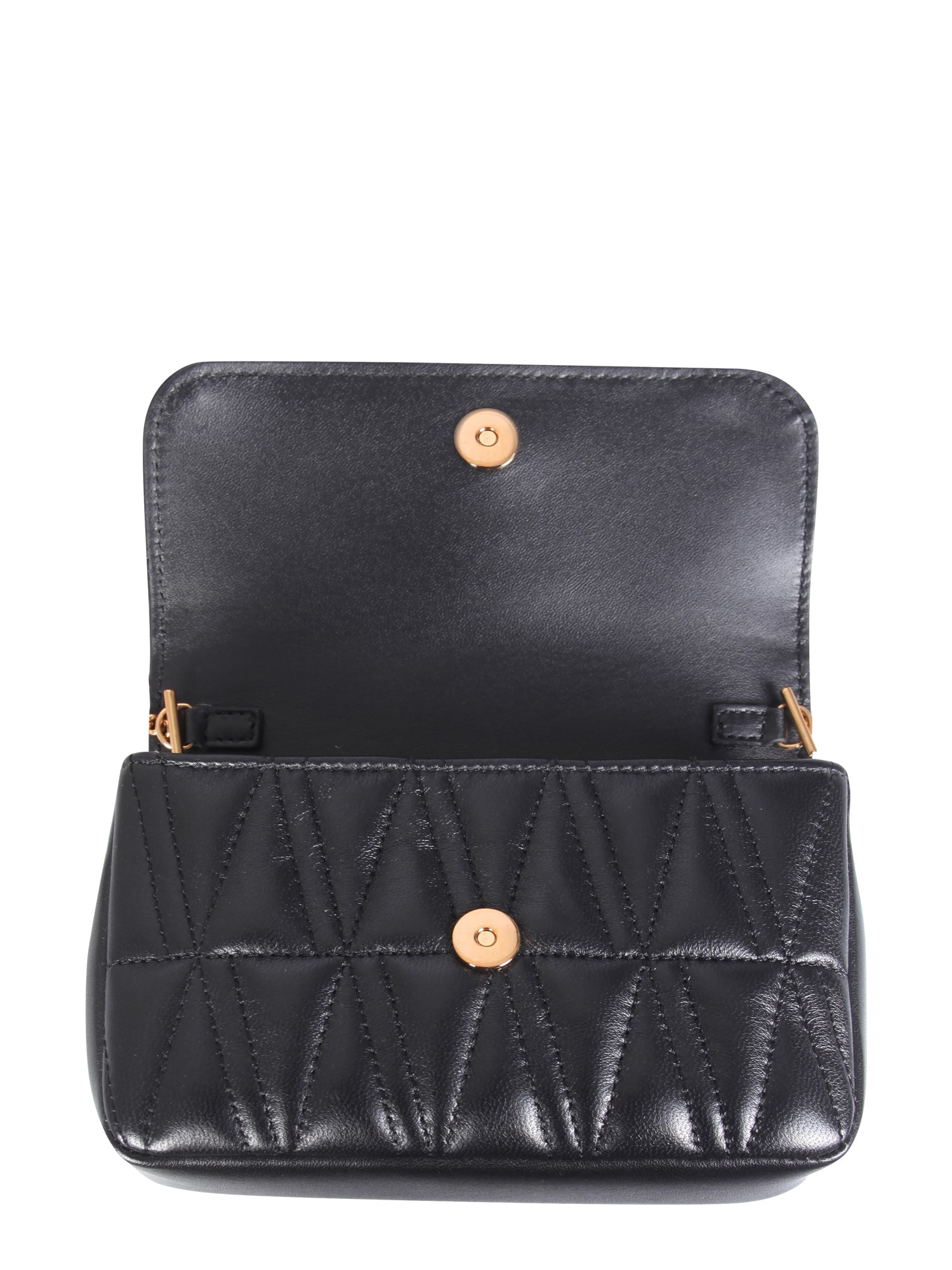 VERSACE    QUILTED NAPPA LEATHER VIRTUS BAG