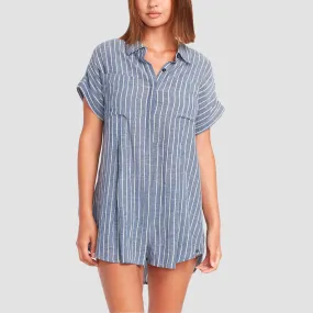 Volcom Coco Ho Sun Tunic Shirt Navy - Womens